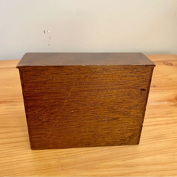 Vintage Dollhouse Furniture Upright Piano Brown Wood Sheet Music Keys - Picture 5 of 8